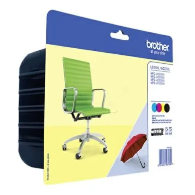 Brother LC229XLVALBPDR Bläckpatron MultiPack Bk,C,M,Y Blister met security