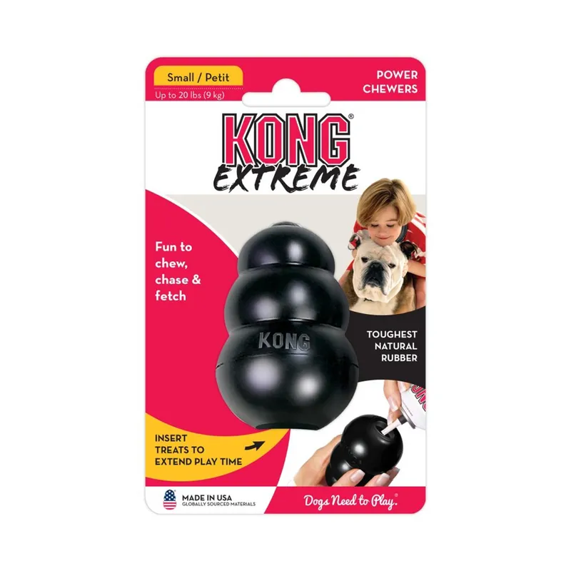 KONG Extreme Svart Gummileksak - XL