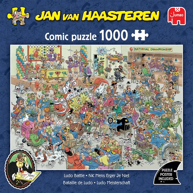 Jan Van Haasteren Puzzle Championship Ludo Battle Pussel 1000 bitar