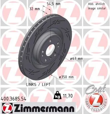 Bromsskiva ZIMMERMANN 400.3685.54