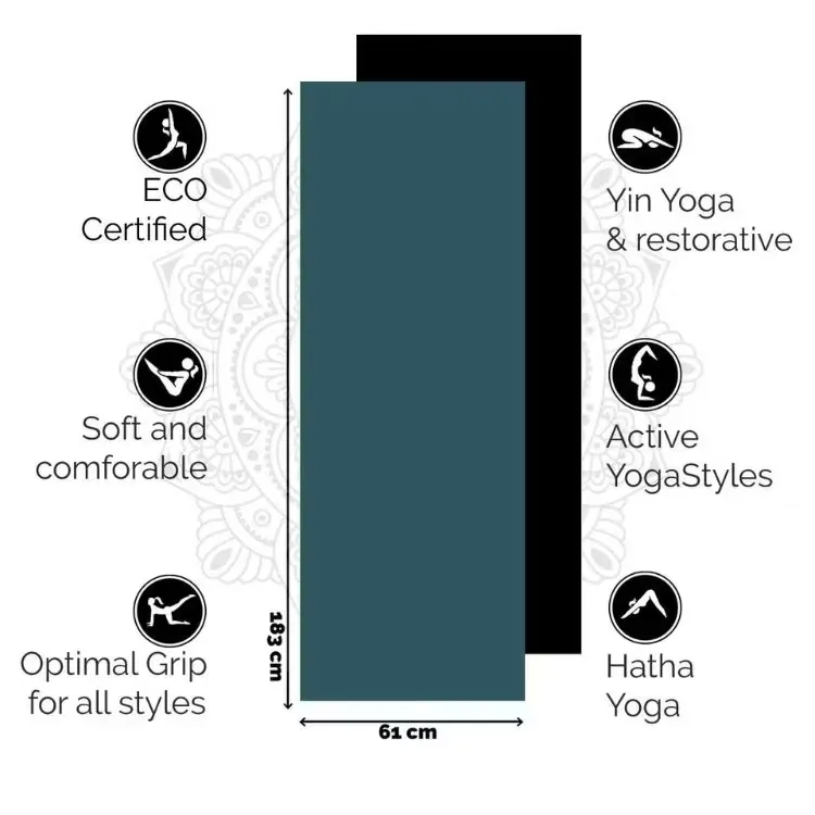 Yogamatta Eco TPE 6mm Brilliant Blue - Love Generation