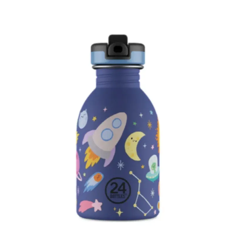 24Bottles Urban Bottle - Space Friends - Blue - 250 ml