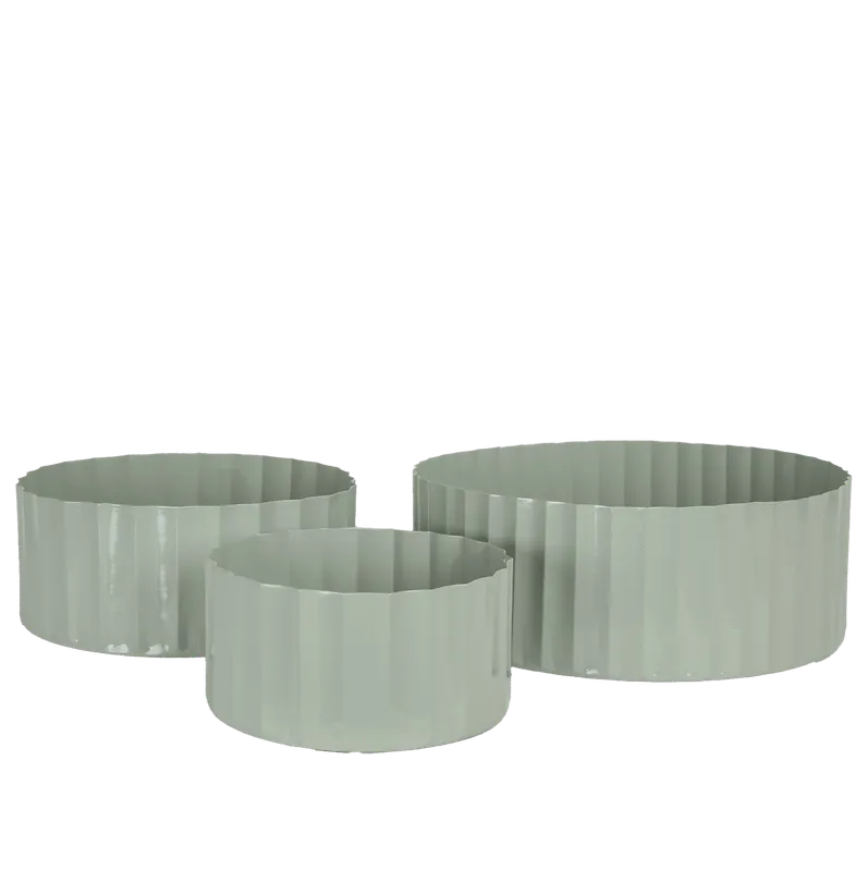 Plantskål Plåt Grön (Storlek: 17x9cm)