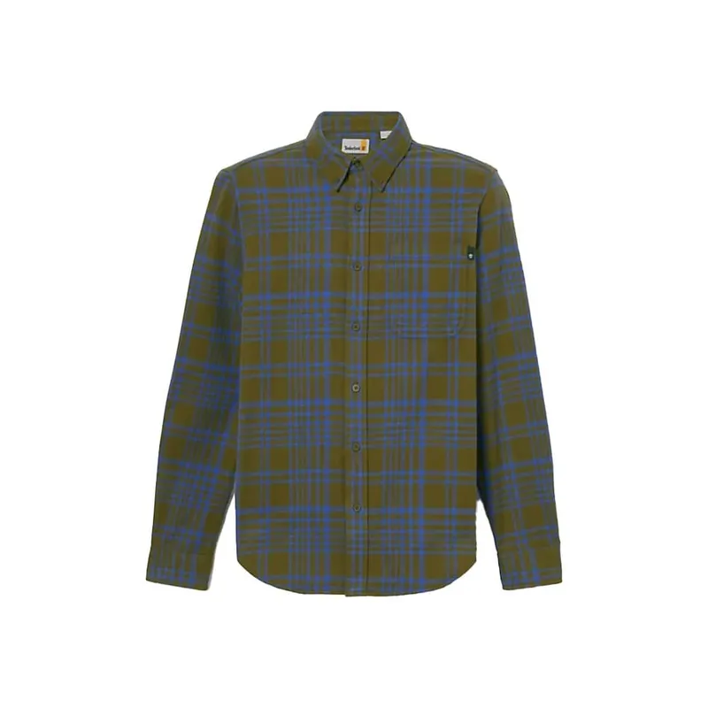 Timberland Heavy flannel check skjorta (herr) - Dark Olive, S