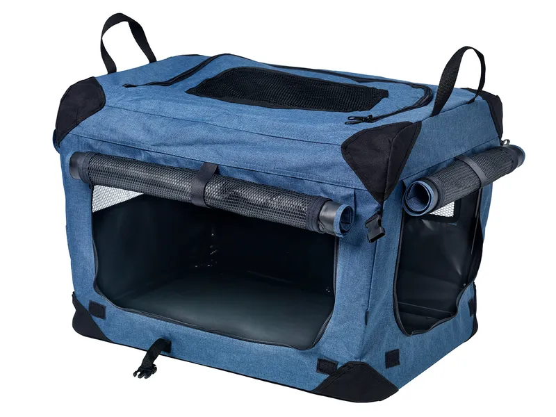 Dogman Milou Canvas Crate Blue Small 49.5×34.5x35cm