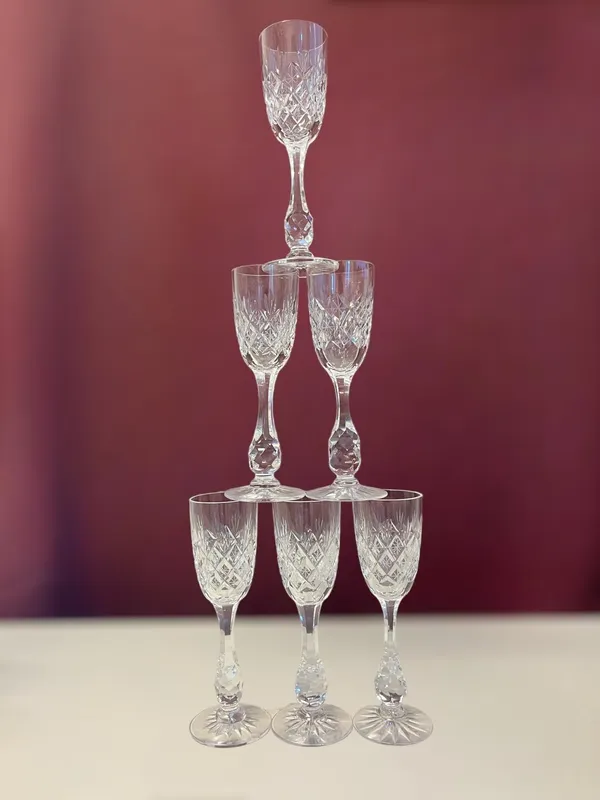 kosta Boda – Pompadour – 6 st stora Snaps design Fritz Kallenberg
