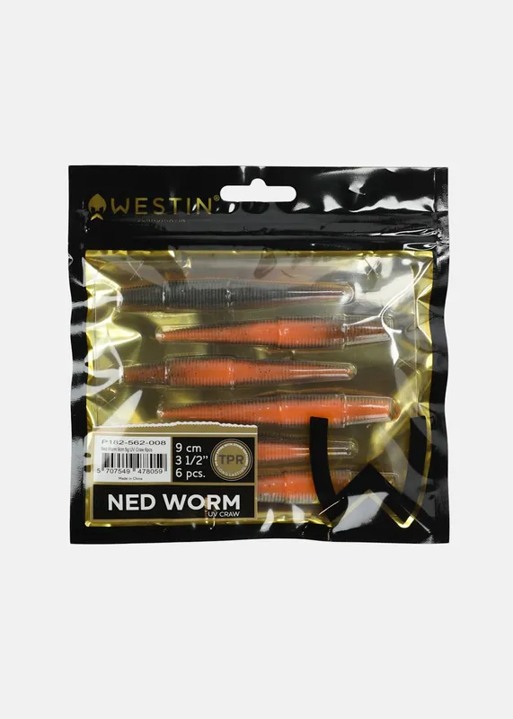 Westin Ned Worm 9 cm 5 gram 6st (#8059)