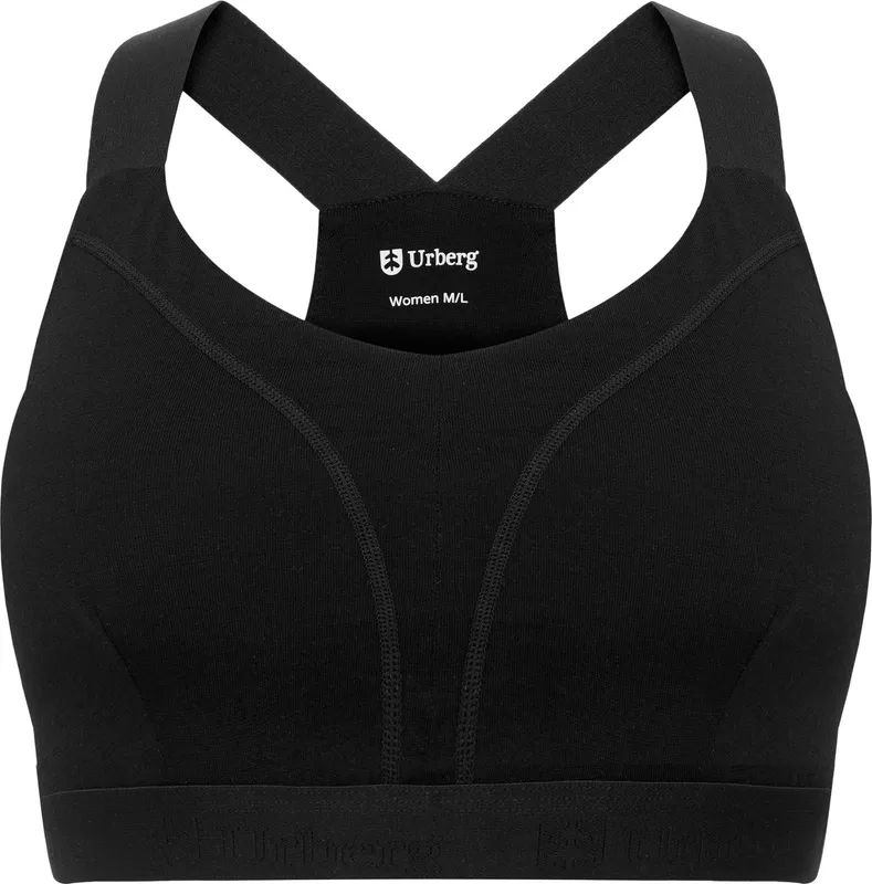 Urberg Women’s Merino Wool Soft Bra Black Beauty