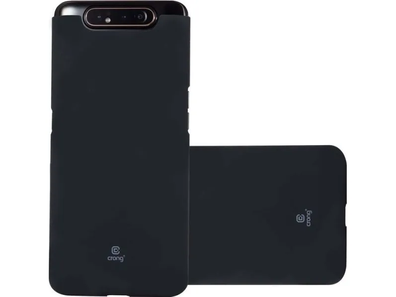 Crong Smooth Skin Case for Samsung Galaxy A80/A90 (black)