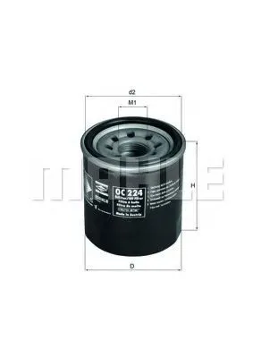 Oljefilter MAHLE OC 224
