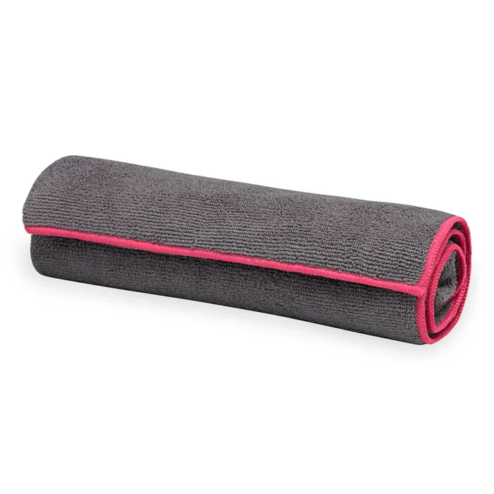 Yoga Handduk Frostgrå Fuchsia Röd