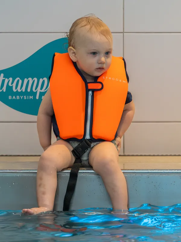 Strooem Simväst, Orange-Navy, 11-15 kg