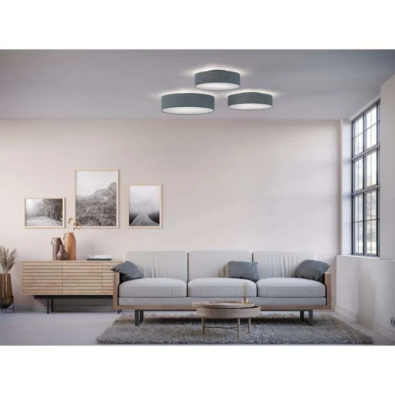 Soft Plafond Ø44 Blue Wool - Belid - Vardagsrum - Tyg / textil