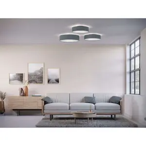 Soft Plafond Ø50 Blue Wool - Belid - Vardagsrum - Tyg / textil
