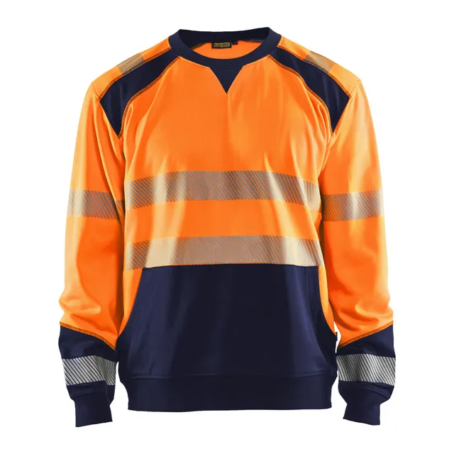VARSELTRÖJA 3541 2528 VARSELORANGE/MARINBLÅ L | Beijerbygg Byggmaterial