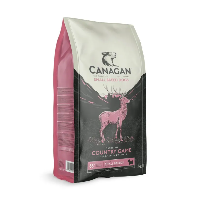Canagan Country Game anka, hjortkött och kanin - Små raser - torrt hundfoder - 2kg