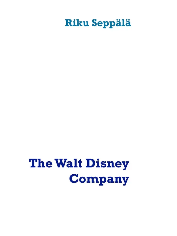 The Walt Disney Company, E-bok