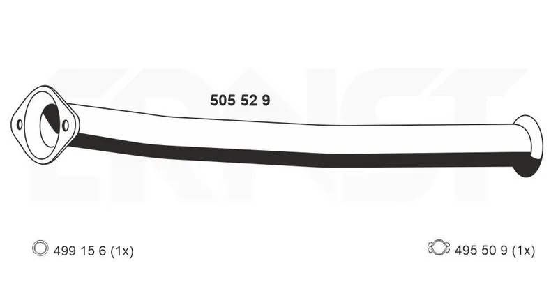 Avgasrör ERNST 505529