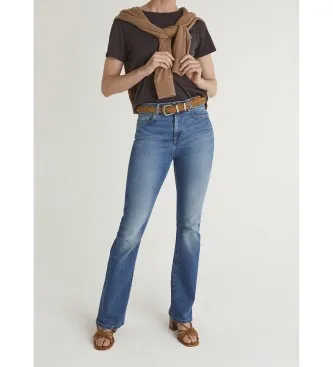 Pepe Jeans för kvinnor. PL20473354VC Jeans Flare Dion blå (31/34), Casual, Bomull, Denim