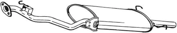 Bakre ljuddämpare BOSAL 279-027