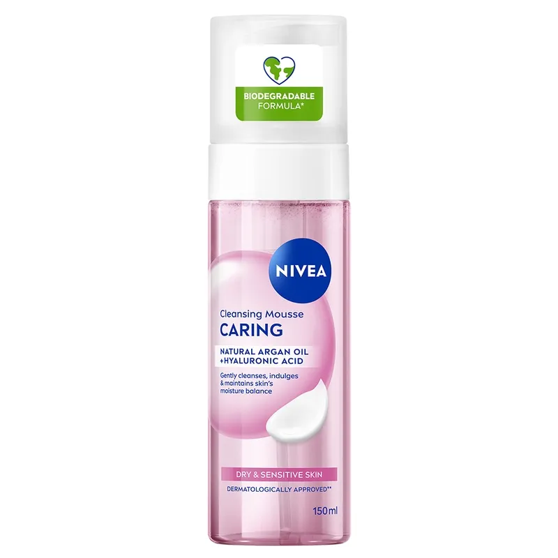 NIVEA Ansiktsrengöring Caring Cleansing Mousse 150 ml