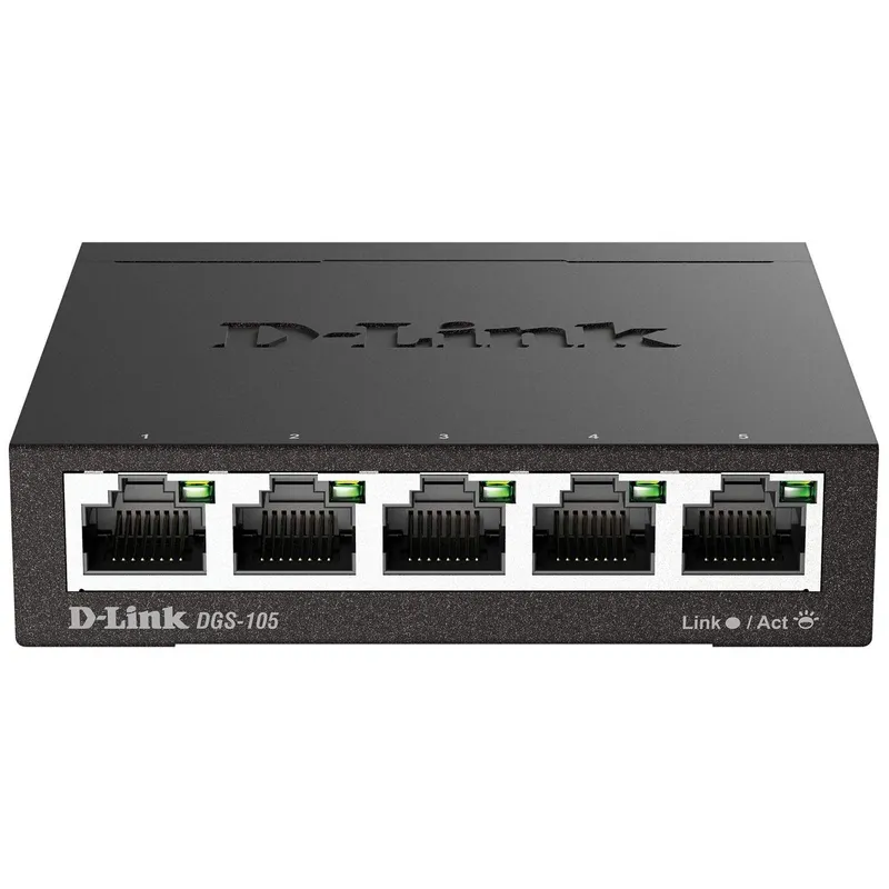 D-Link DGS 105 - switch - 5 portar - skrivbords
