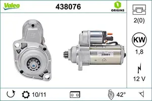Startmotor VALEO 438076