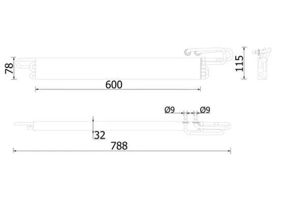 Oljekylare MAHLE CLC 224 000P