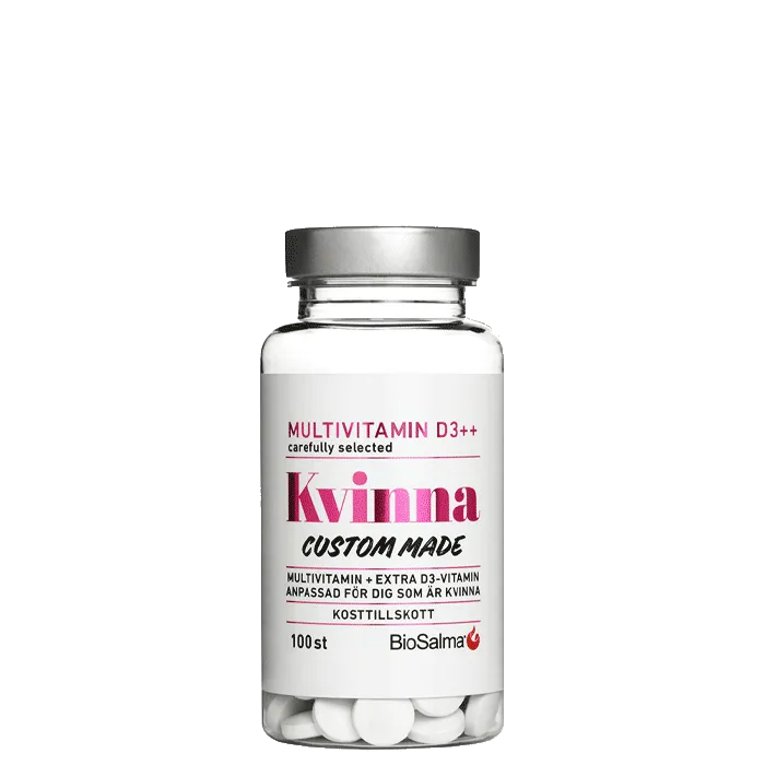 BioSalma Multivitamin Kvinna D-vitamin++ 100 tabletter
