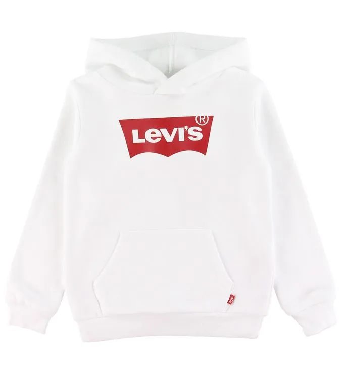 Levis Hoodie - Batwing - Vit m. Logo (#9315)