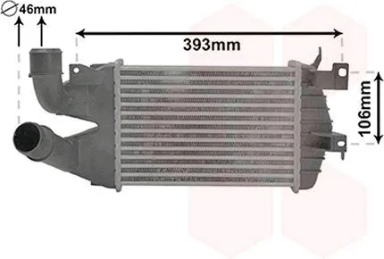 Intercooler VAN WEZEL 37004584