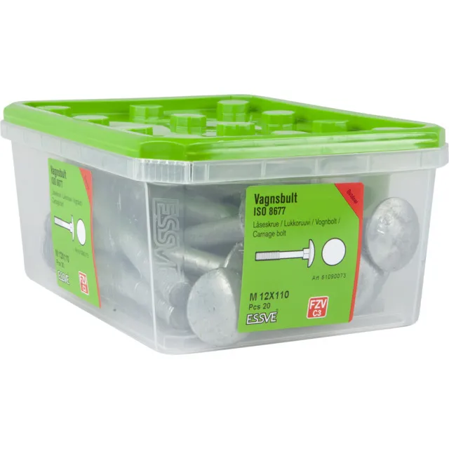 VAGNSBULT ISO 8677 FZV M12X110 20ST | Beijerbygg Byggmaterial