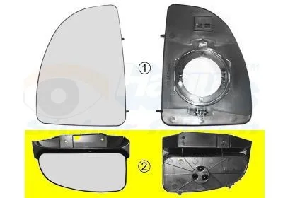 Backspegelglas VAN WEZEL 1747833