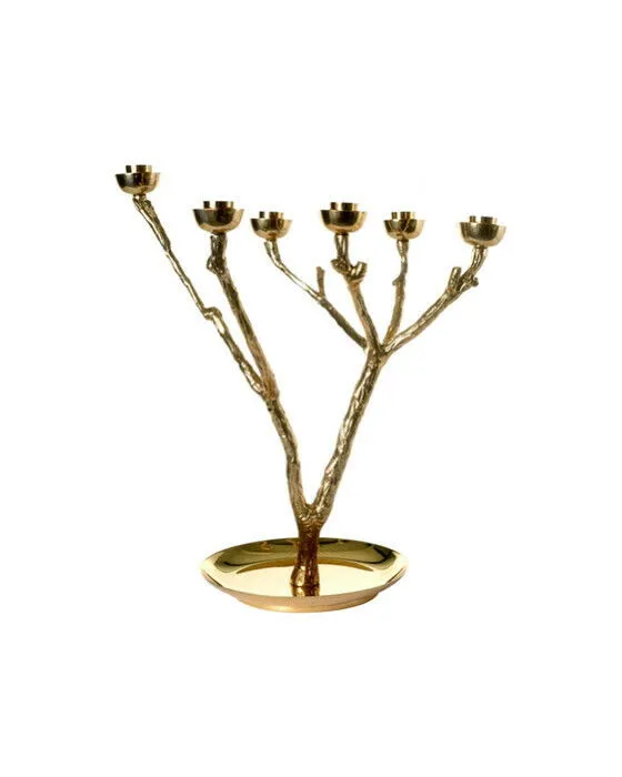 Twiggy ljusstake guld s
