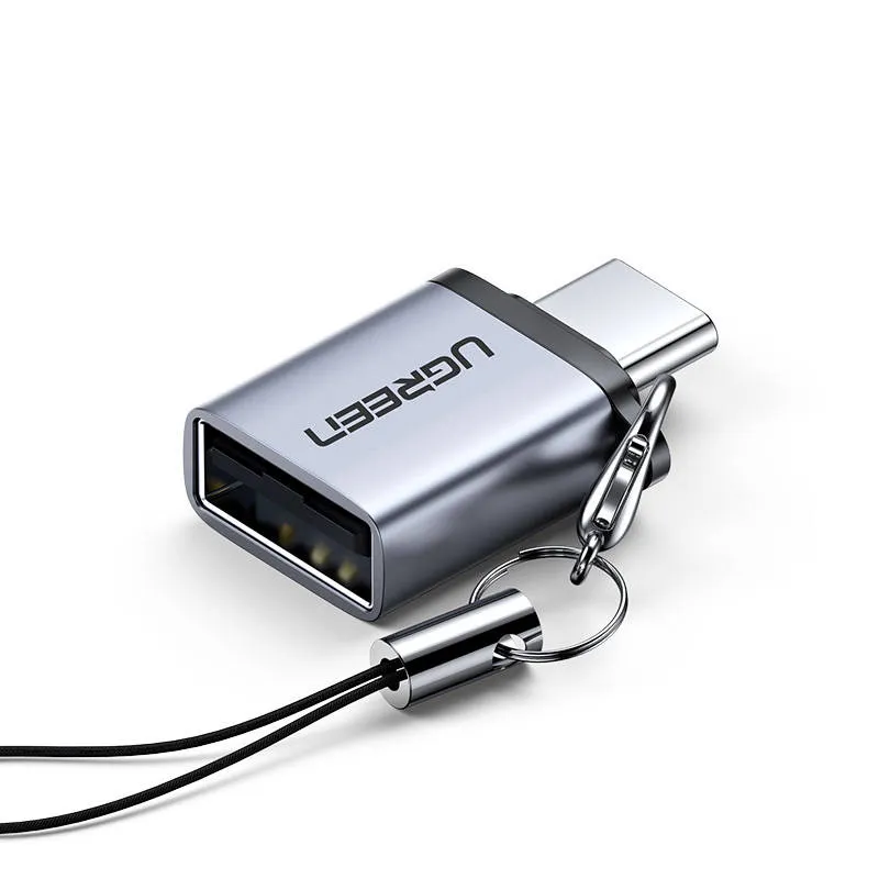 UGREEN USB-C till USB-A 3.0 Adapter med rem - Grå