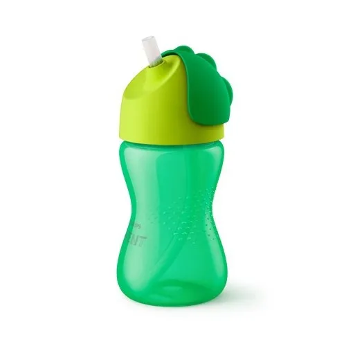 Philips Avent, Kopp Med Böjbart Sugrör, Grön Ålder 12m+