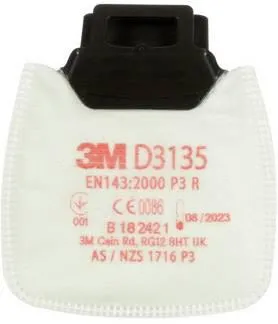 3M Secure Click D3135 Partikelfilter P3 R, till 800-serien