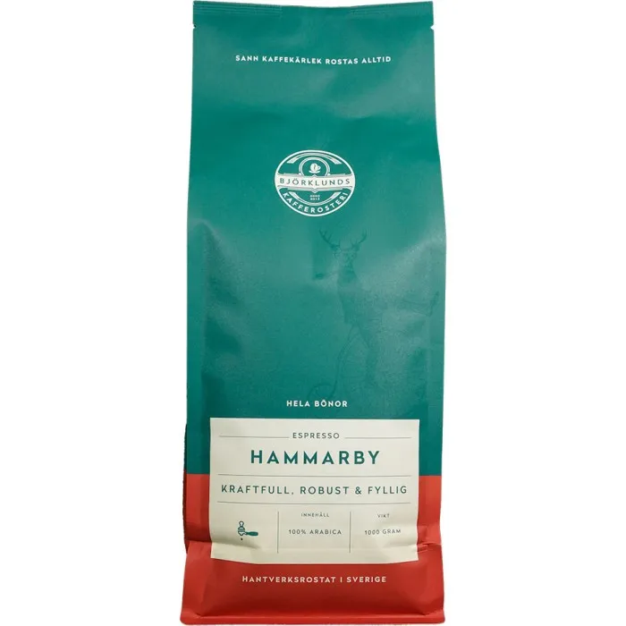 Björklunds Kafferosteri Hammarby Hela Bönor 1kg
