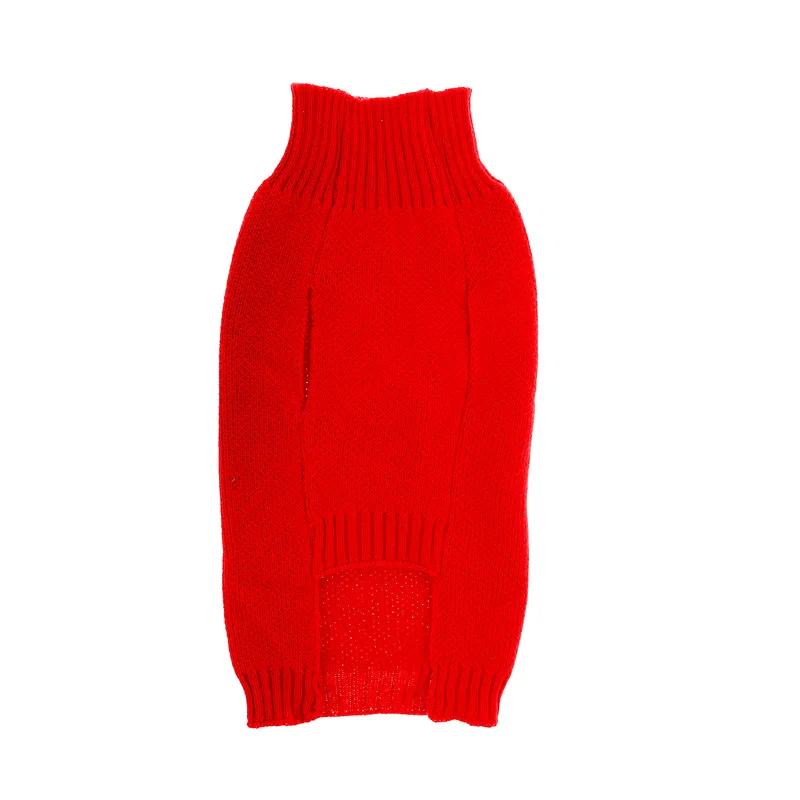 Stickad Hundtröja Julmotiv Ren 35cm
