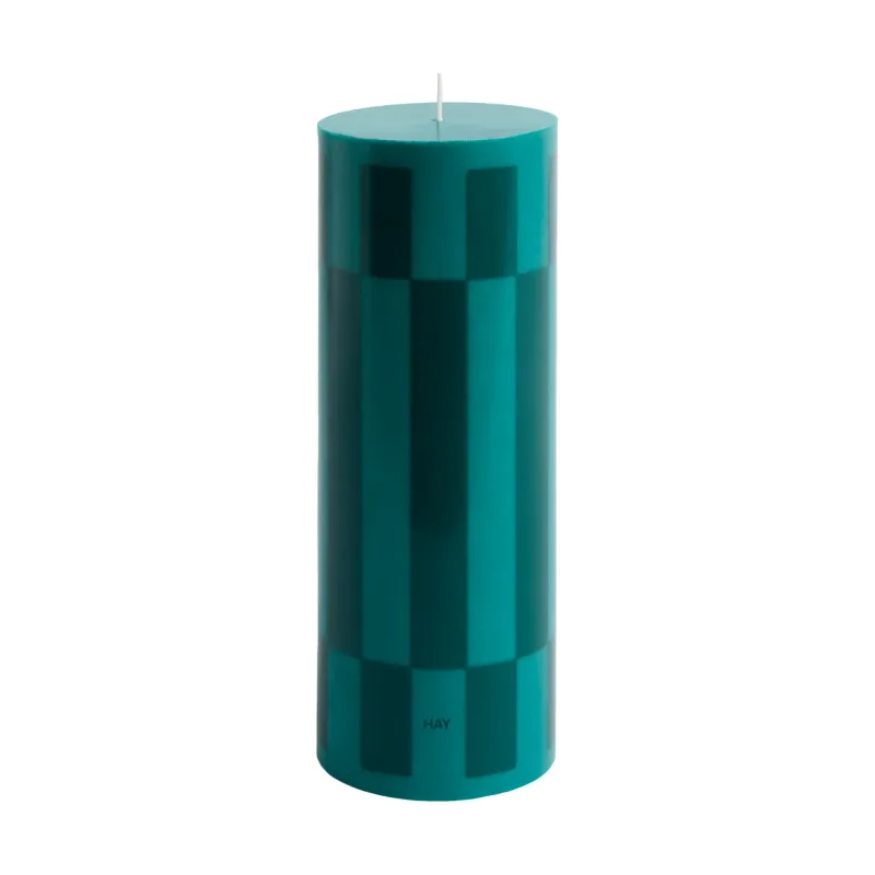 HAY Column Candle blockljus large 25 cm Green-dark green