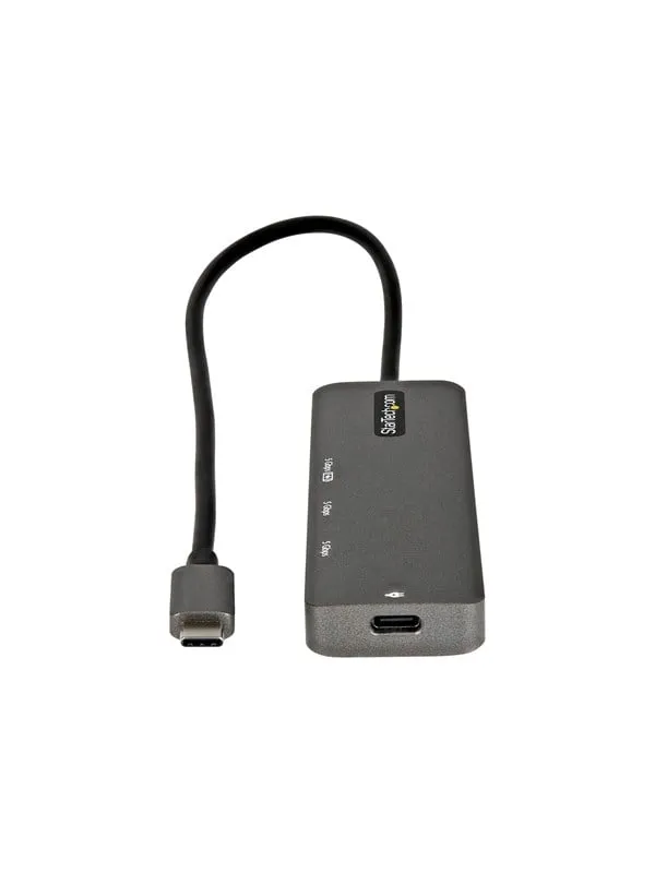 StarTech.com USB C Multiport Adapter USB-C to HDMI 2.0b 4K 60Hz (HDR10) 100W Power Delivery Pass-Through