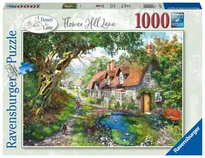 Pussel Flower Hill Lane 1000 bitar, Ravensburger