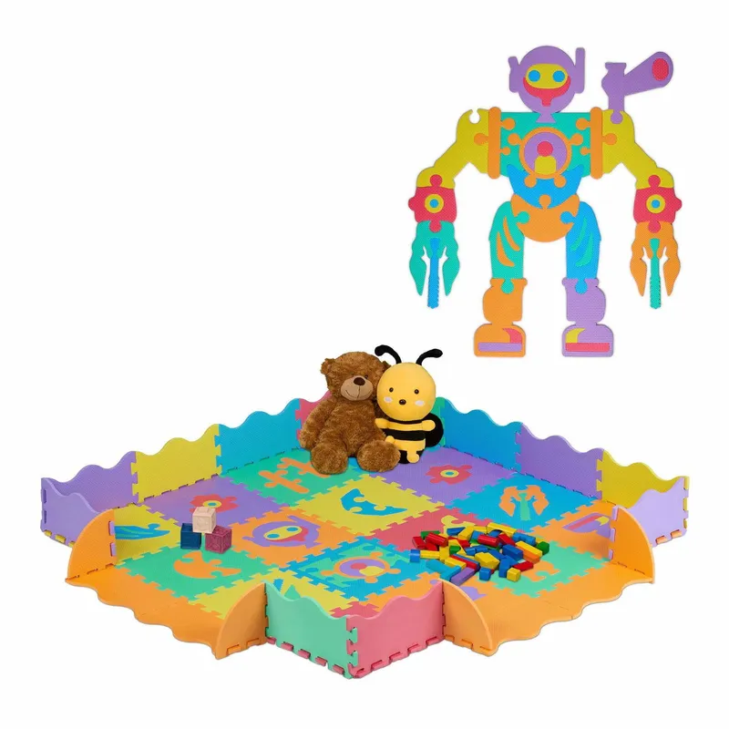 Pusselmatta robotdelar