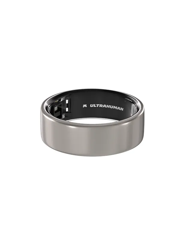 Ultrahuman Ring Air Raw Titanium- Size 9