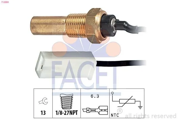 Kylvätsketemperatursensor FACET 7.3250