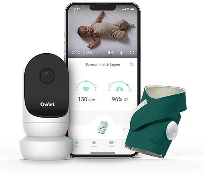 Owlet Duo Babyvakt med Cam 2, Deep Sea Green