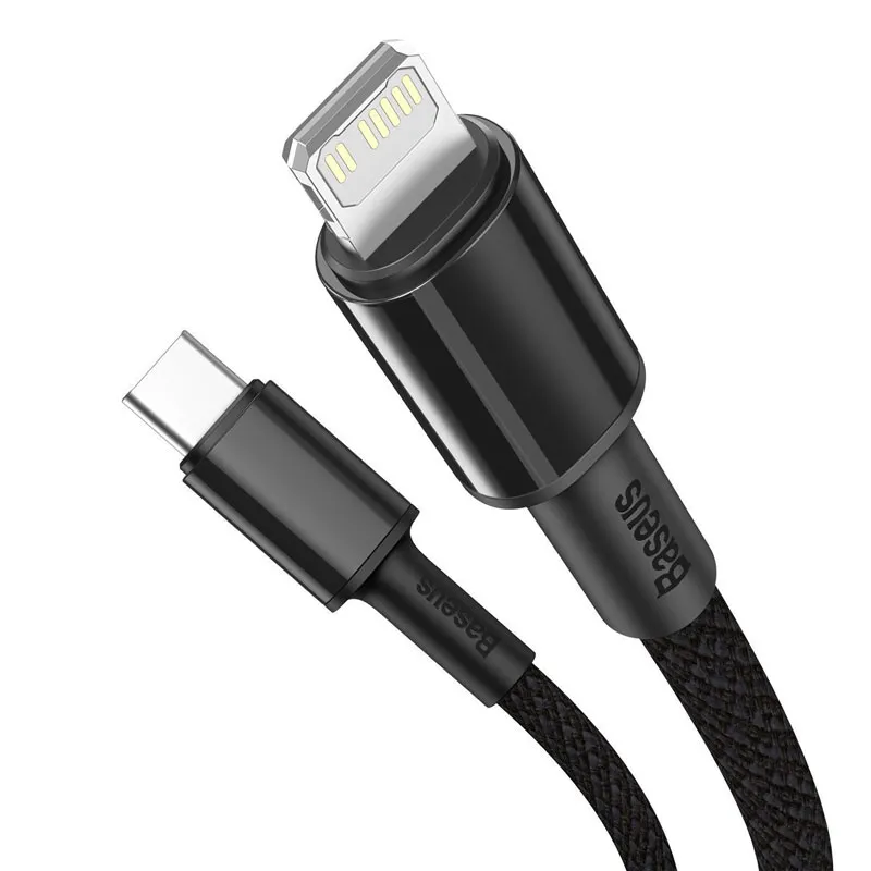 Baseus High Density Braided Cable Type-C to Lightning PD 20W 2m (Black)