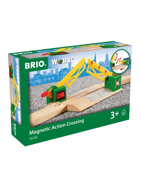 Järnvägsövergång Magnetisk, Brio Träjärnväg