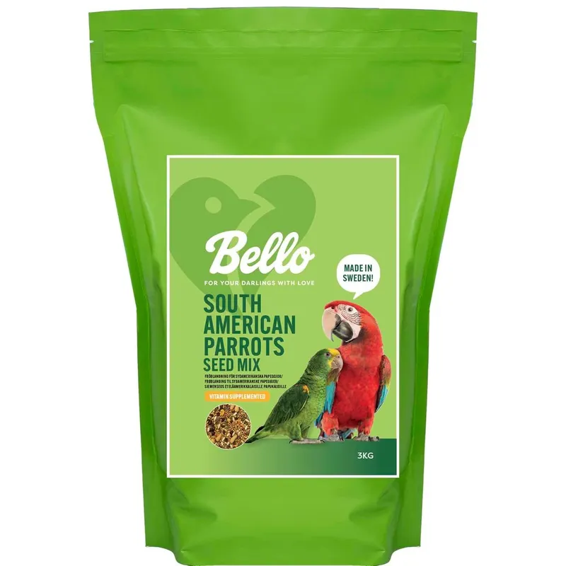 Bello South American Parrot Seed Mix Fågelmat till Sydamerikansk Papegoja (#2571)