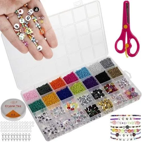 XXL Smyckeset Barn – 10 000 Pärlor & Verktyg